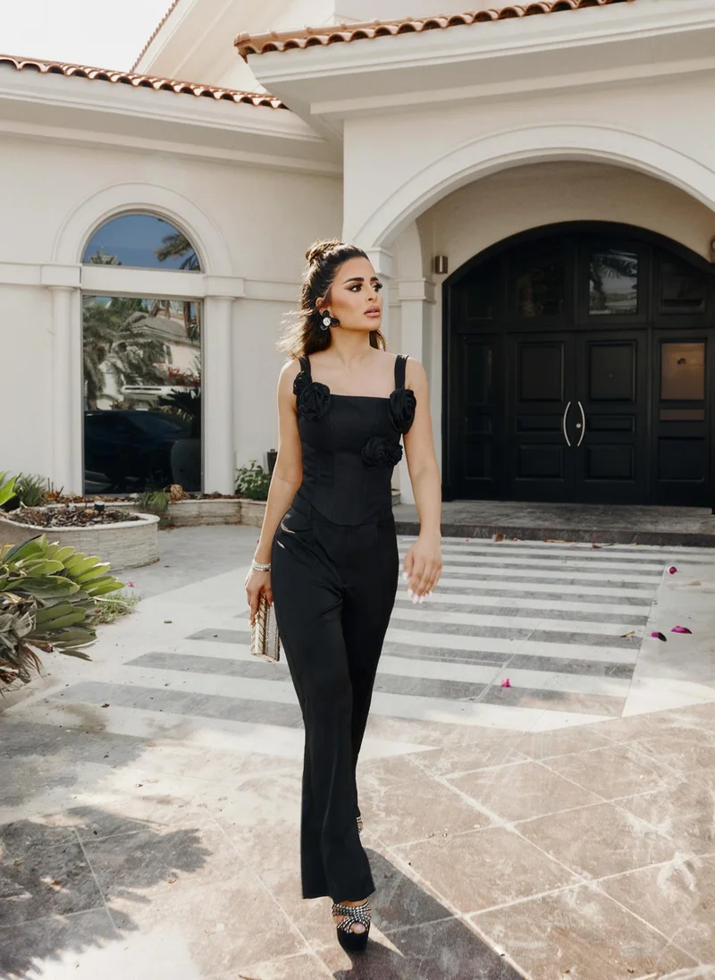 Lichi  Smooth corset with decorative flowers for Women | Best Price UAE