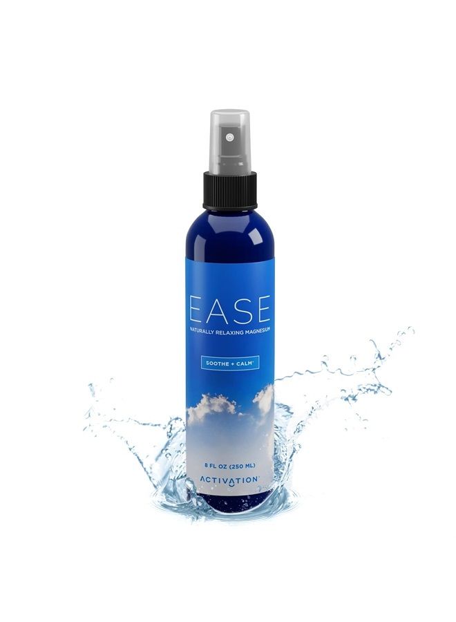 Activation Products - Ease Magnesium Spray for Pain and Muscle Tension, Magnesium Topical Spray with Bioavailable Magnesium Chloride, Topical Magnesium for Sleeping & Relaxation, 8 fl oz - Image 1