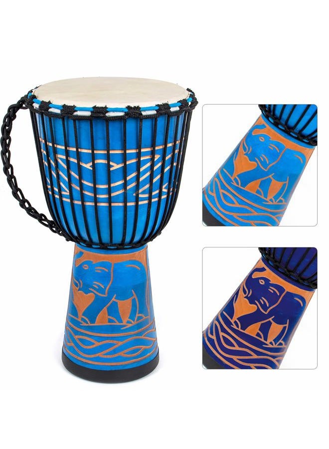 AKLOT Djembe Drum, AKLOT African Drum Hand-Carved 9.5'' x 20'' Mahogany Goatskin Drumhead for Starter Beginners Adult - Image 5