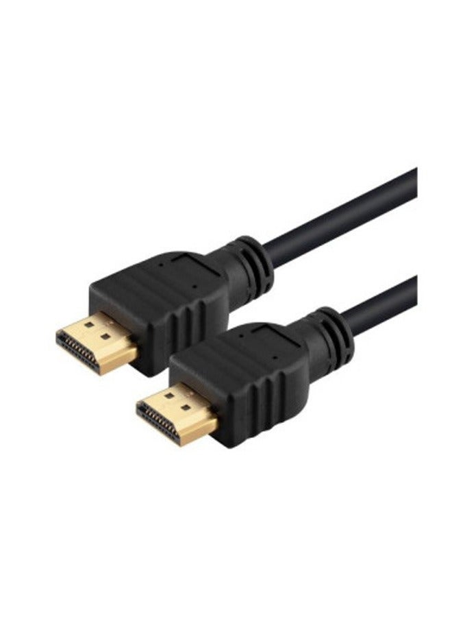 سكيل تك كابل HDMI مطلي بالذهب SH HD28CU CCS 4K 1.4 فولت، 10.2 جيجابت في الثانية (19+1) 4K، 2K، حتى 30 هرتز، لون أسود | طول 1.5 متر - Image 1