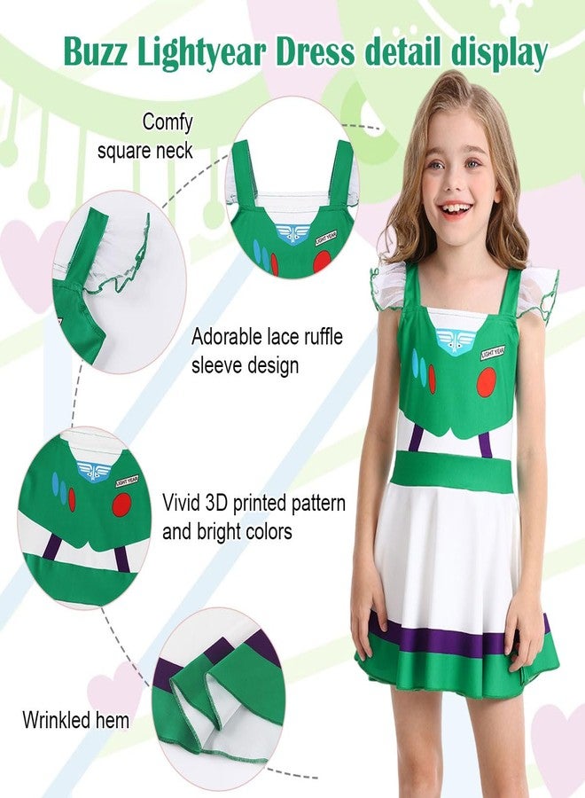 Eledobby Girls Princess Dress Toddler Halloween Costume Cosplay Dress Up Christmas Birthday Gift 1-2T - Image 4