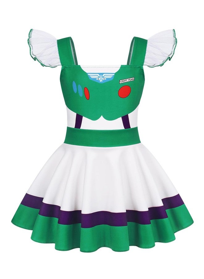 Eledobby Girls Princess Dress Toddler Halloween Costume Cosplay Dress Up Christmas Birthday Gift 1-2T - Image 2