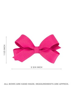 Wee Ones Wee Ones Baby Girls' Tiny Classic Organza Hair Bow on Narrow Lace Baby Band - Light Pink (6-24 months)  - Image 3