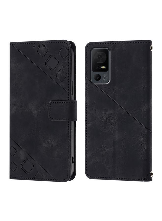 erorex Case For TCL 50 LE 5G Skin Feel Embossed Leather Phone Case  - Image 3