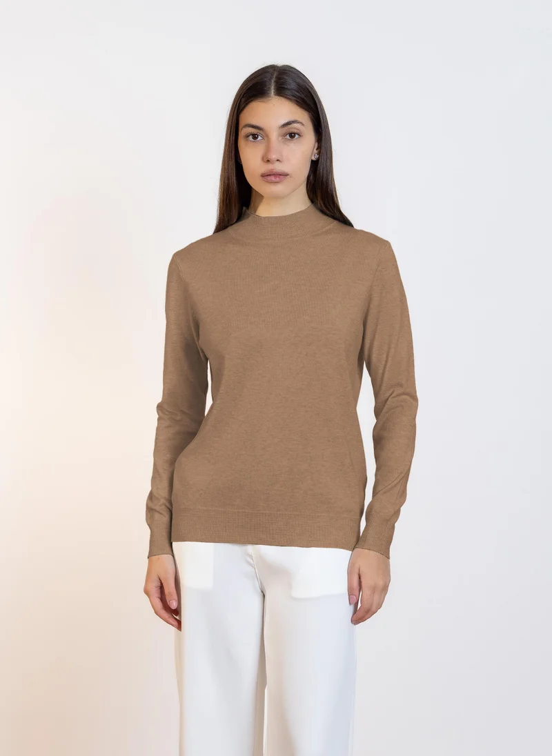 شايبس HIGH NECK KNITTED TOP