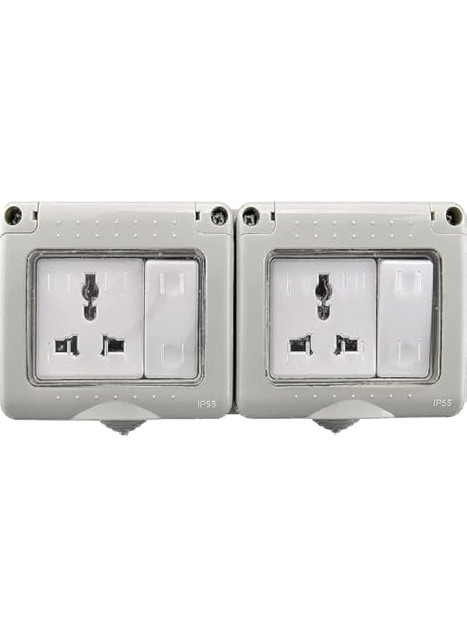 promass outdoor Sockets and Switchs Waterproof,ShowTop Wall Electrical Outlets,IP55 Switch And Socket Covers,13A Outdoor Wall Weatherproof Plug Socket Box And10A Switchs Box