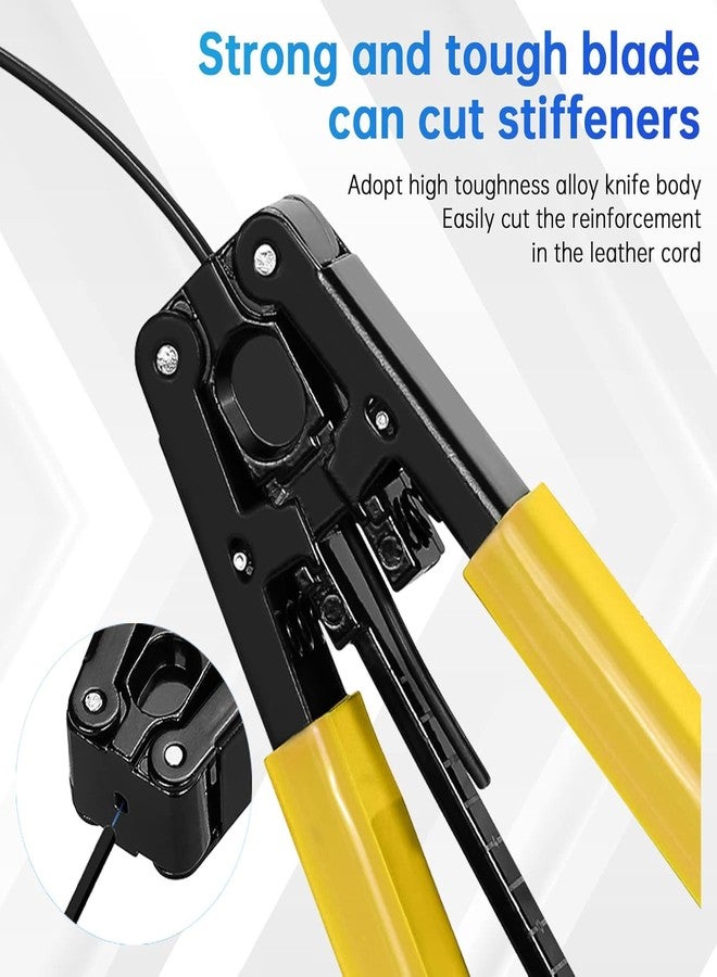 A AND S Tools A AND S TOOL® Metal Leather Drop Cable Stripper FTTH Fiber Tool Leather Wire Stripper Pliers 3mm (W) * 2mm (H) Fiber Stripper - Image 4