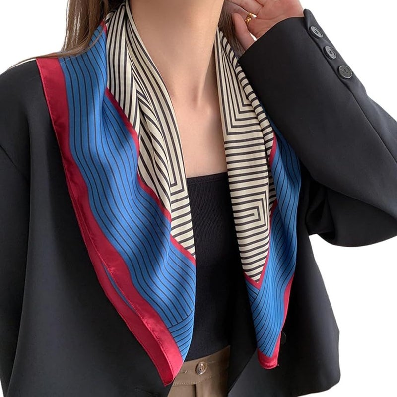 European Style Women Polyester Scarf Soft Luxury Chic For Office Casual - Image 1