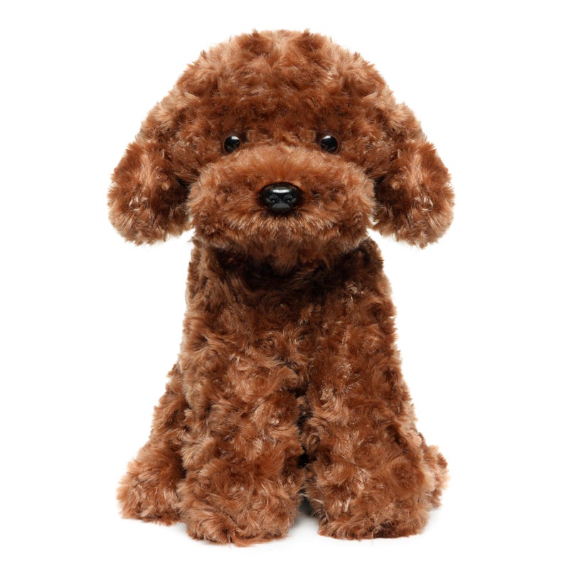 WEIGEDU Labradoodle Plush Toy, Fluffy Red Poodle Stuffed Animal, 12.6" - Perfect for Kids, Babies, Birthday - Image 1