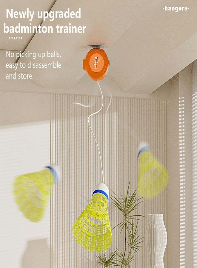 Optifit® Badminton Rebound Trainer Toy, Hanging Badminton Trainer with String, Badminton Racket Swing Trainer, Bouncing Back Self-Playing Line Trainer for Kids - Image 4