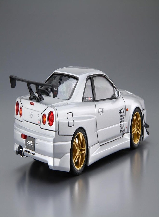 Aoshima Nissan C-West BNR34 Skyline GT-R ’02 1:24 Scale Model Kit - Image 3