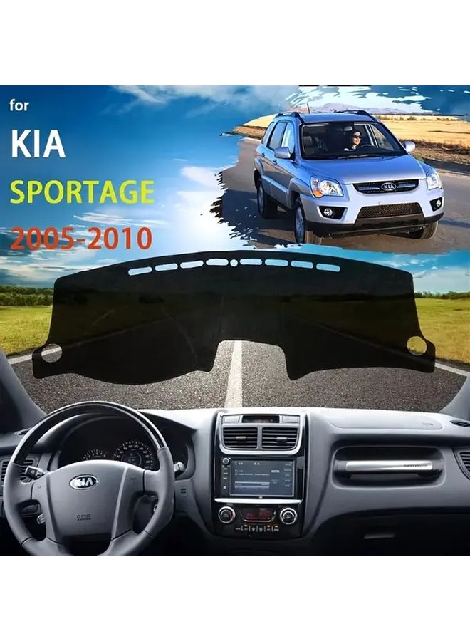 غطاء لوحة القيادة الأحمر لحصيرة كيا سبورتاج 2005-2010 للحماية من جميع الأحوال الجوية - Image 1