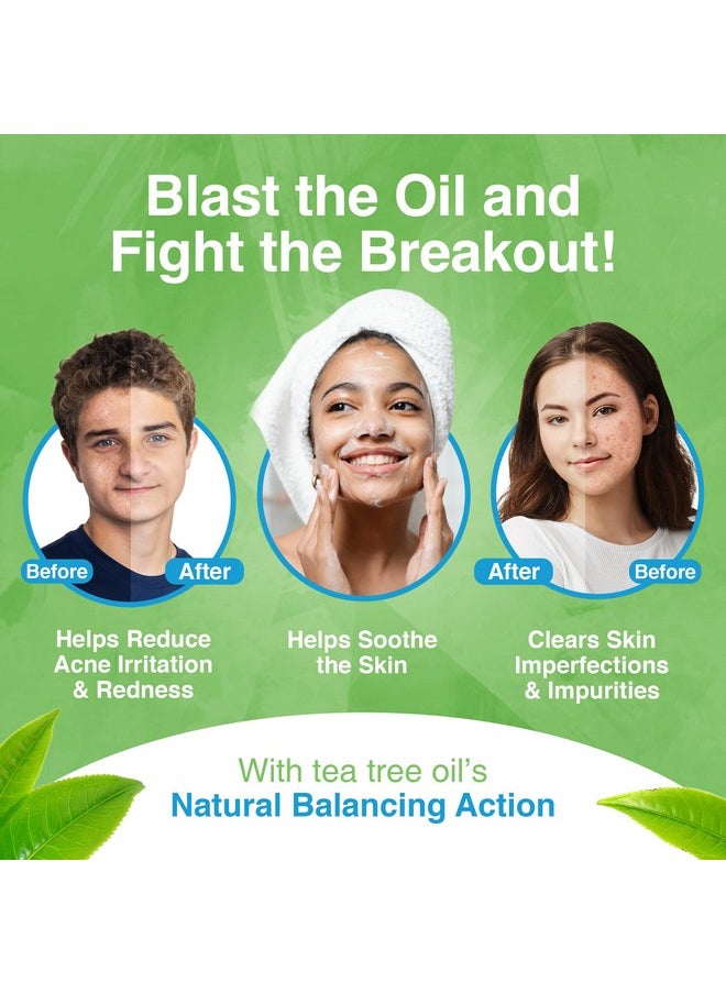 kidskin - Kidskin T-Blast Facial Cleanser, Gentle Face Wash with Tea Tree Oil, Spot Skin Care for Kids and Teens, Non-Drying Natural Cleanser for Oily or Dry, Acne-Prone Skin, 150 ml 5.0 fl oz. - Image 1