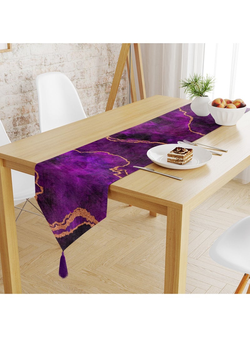 ريزاريز مفرش طاولة تجريدي أرجواني