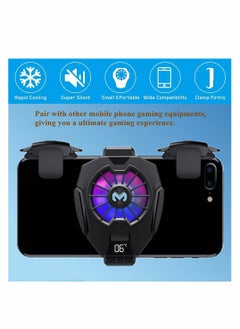 KASTWAVE Mobile Phone Cooler, Semi Conductor Heatsink Cellphone Cooling Fan for Gaming/Video Live/Vlog, Support 65-85mm Wide Smartphone Black Mobile Radiator Cooler  - Image 5