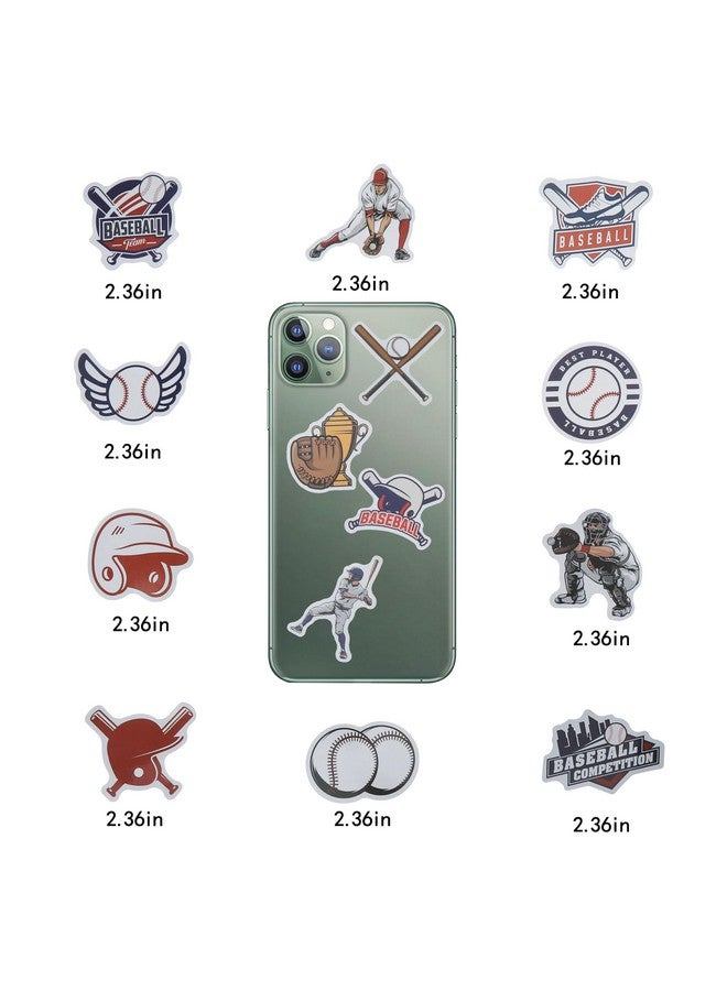 Cleverplay 100 Pack Baseball Stickers, Baseball Party Favors, Birthday Decorations - Image 4
