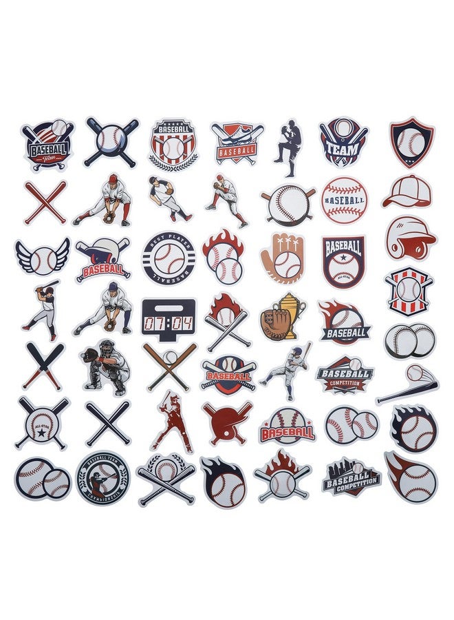 Cleverplay 100 Pack Baseball Stickers, Baseball Party Favors, Birthday Decorations - Image 2