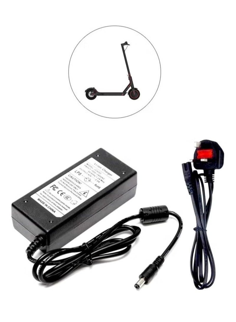 LI-ION 42V 2A Electric Scooter Charger Adapter – Universal Fast Battery Charger for Xiaomi Mijia M365, Ninebot ES1, ES2, and Other Electric Scooters, High-Speed Charging, Durable & Reliable - Image 1