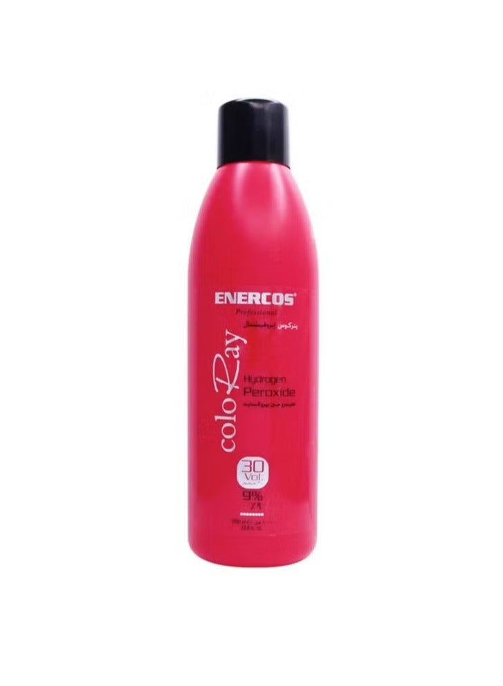 ENERCOS Coloray Hydrogen Peroxide 30 Vol (9%) – Professional Hair Developer, 1000 ml