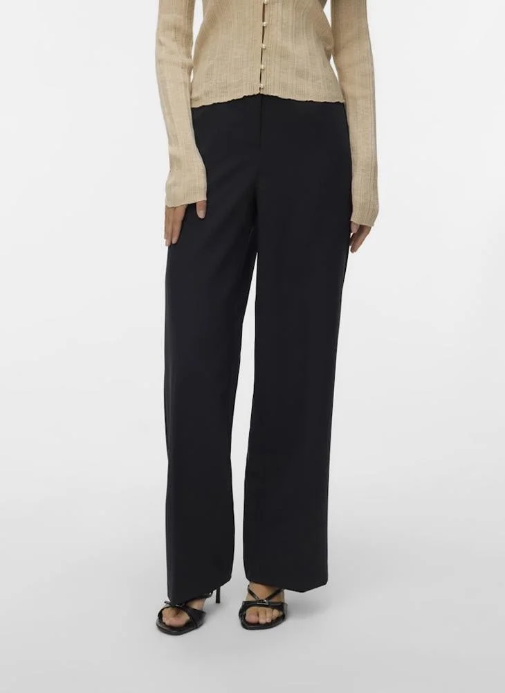 VERO MODA Vmmayli Mid Waist  Wide Leg Pants