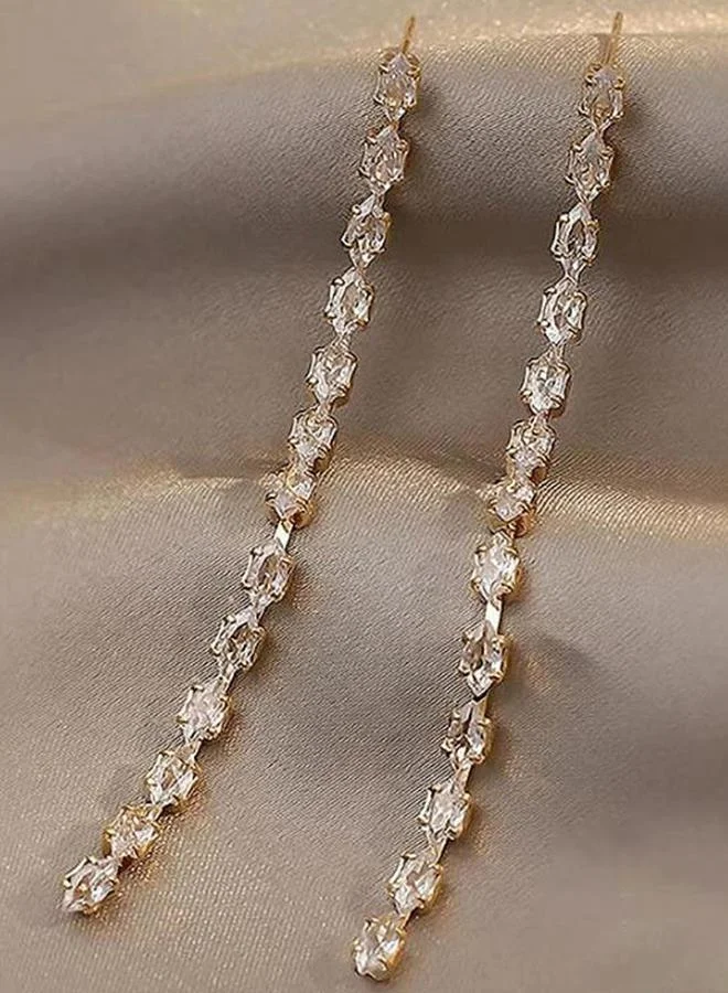 Take Two Embellished Long Dangle Earrings