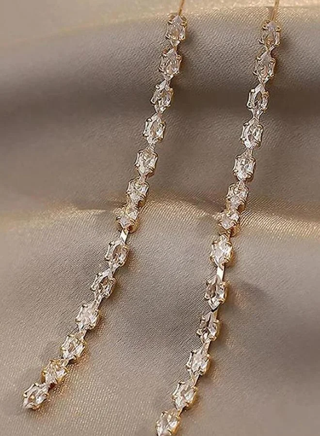 Take Two  Embellished Long Dangle Earrings for Women | Best Price UAE