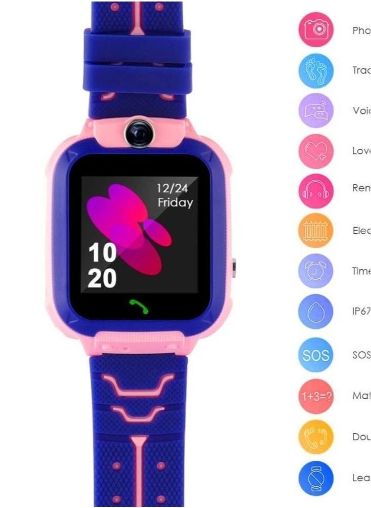 C002 Waterproof Smart Watch For Kids Pink - Image 3