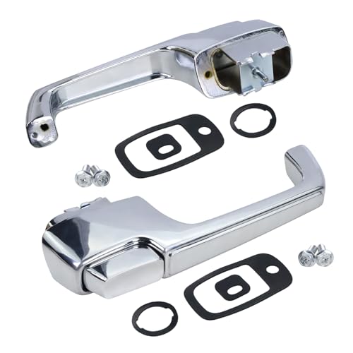 GEATaaT Pair of Outside Chrome Door Handles Fit for 1967-1972 Chevrolet C10 C20 C30 K20 K30 Pickup Suburban GMC C15 C25 C35 K15 K25 Pickup Replace# 3927895 3927899 - Image 1
