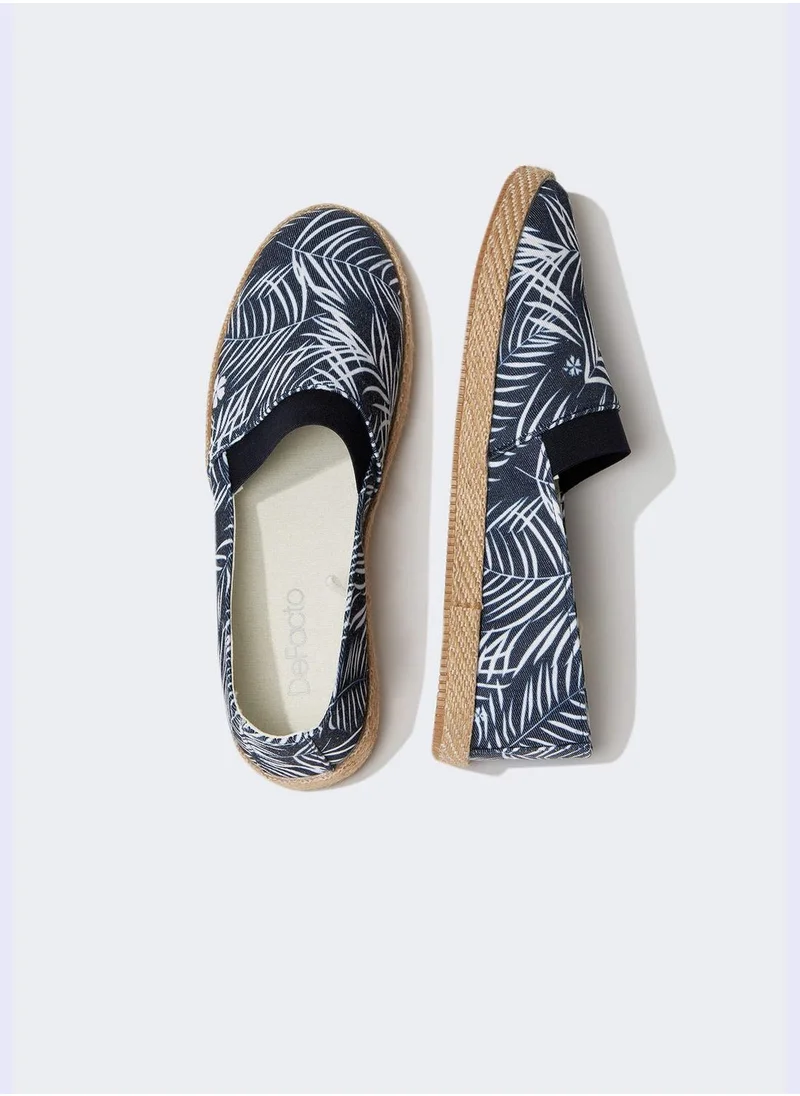 DeFacto Flat Sole Palm Print Espadrilles