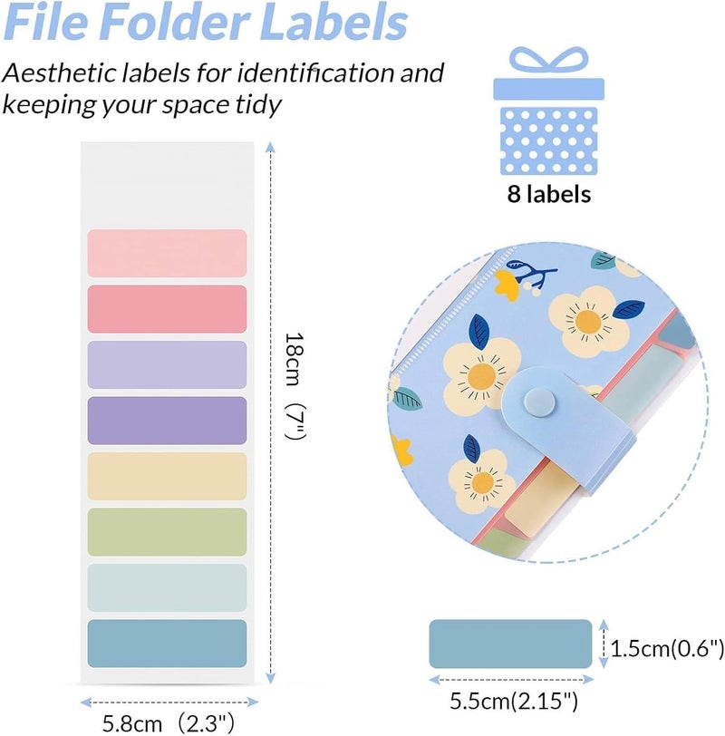 Wynhard File Folders for Documents A4 Cute Expanding File Folder Paper Documents File Folder Document Organizer File Accordion File Folders Certificate File Holder Office File Folder Organiser School - Image 5