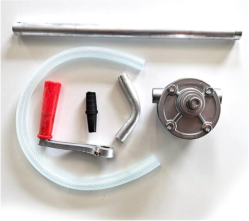 Drum Pump, Hand Rotary Oil Pump Kit Lightweight Aluminium Alloy For Motorcycle RV Car Truck Boat Marine Drums,Barrel Pump - Image 3