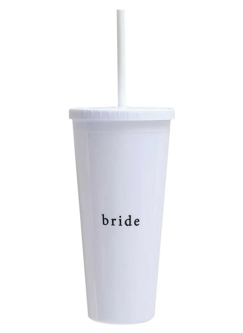 Ginger Ray Bride Water Tumbler with Straw