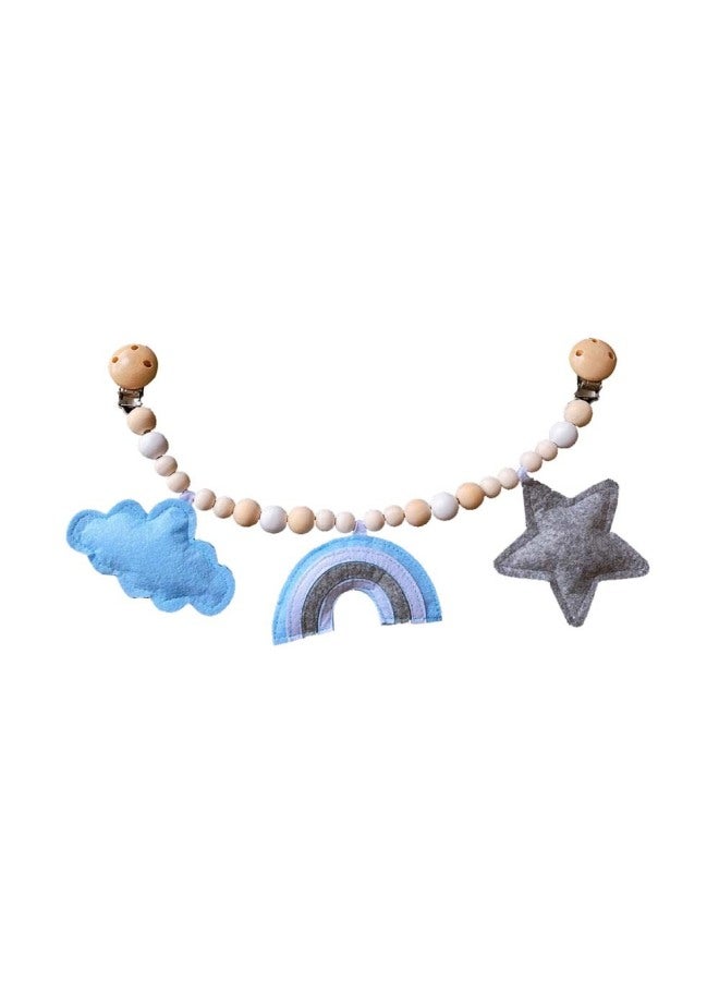 Ins Decorative Nordic Baby Bracelet Pacifier Clip Pacifier Chain Molar Educational Toy Baby Car Clip Bracelet-Color:Baby Car Clip: 12  - Image 1