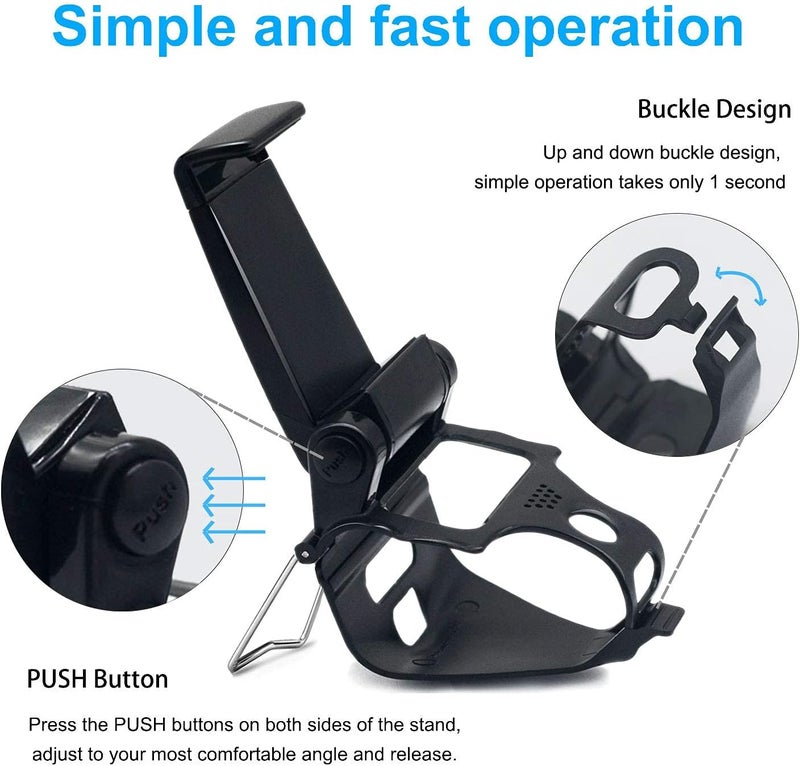 MAKINGTEC Phone Clip for PS4 Controller Phone Holder, Mobile Game Adjustable Phone Holder Smart Clip for PS4 Controller, Compatible with iPhone/iOS/Android, for Playstation4 Remote Play - Image 2