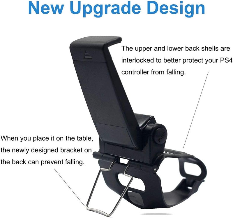 MAKINGTEC Phone Clip for PS4 Controller Phone Holder, Mobile Game Adjustable Phone Holder Smart Clip for PS4 Controller, Compatible with iPhone/iOS/Android, for Playstation4 Remote Play - Image 4