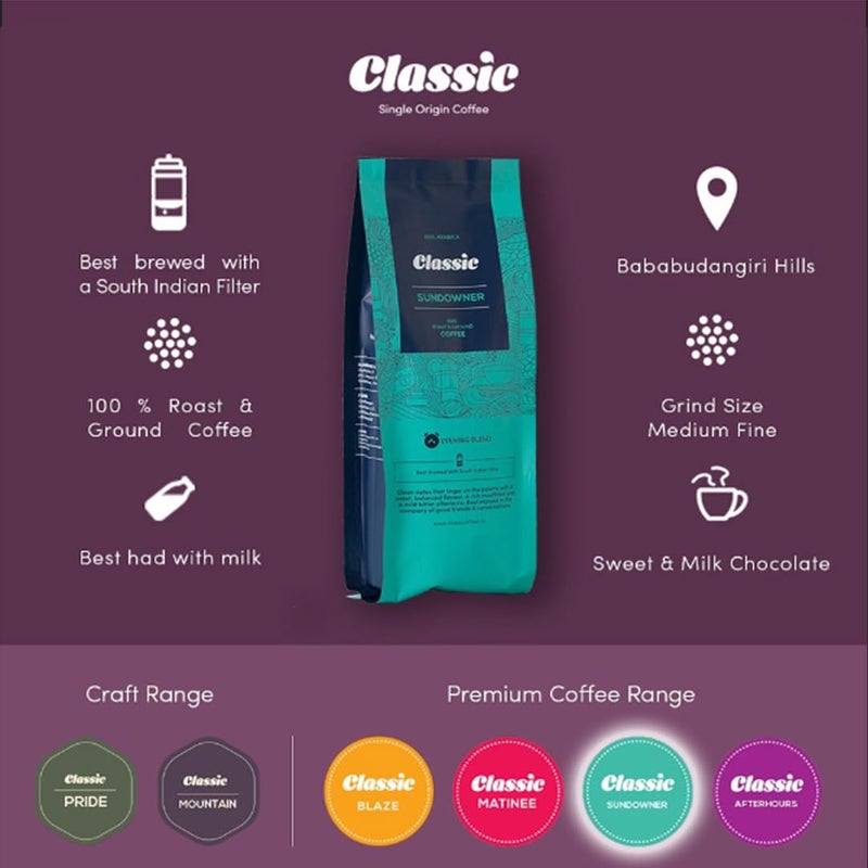 Classic Coffees Sundowner - Filter Coffee - 249 Grams - Image 2