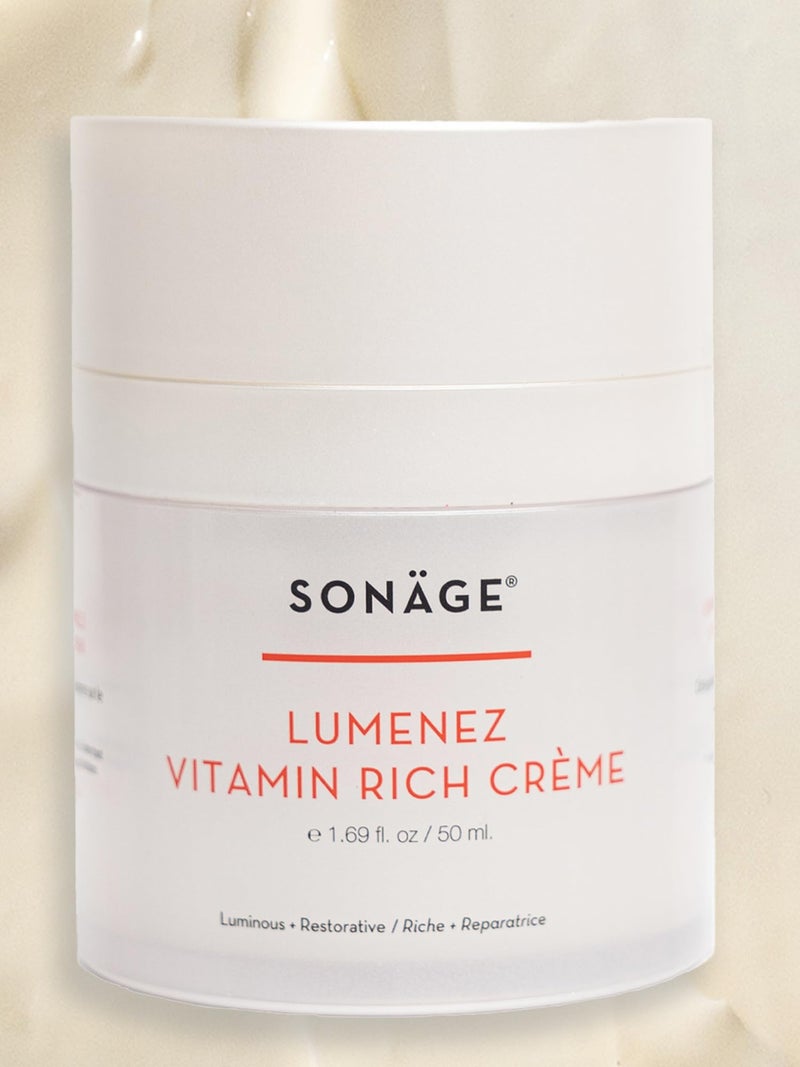SONAGE Lumenez Vitamin Facial Cream: Daily Restorative Moisturizer with Vitamin C | Hydrating Cream for Dry Skin - Image 1
