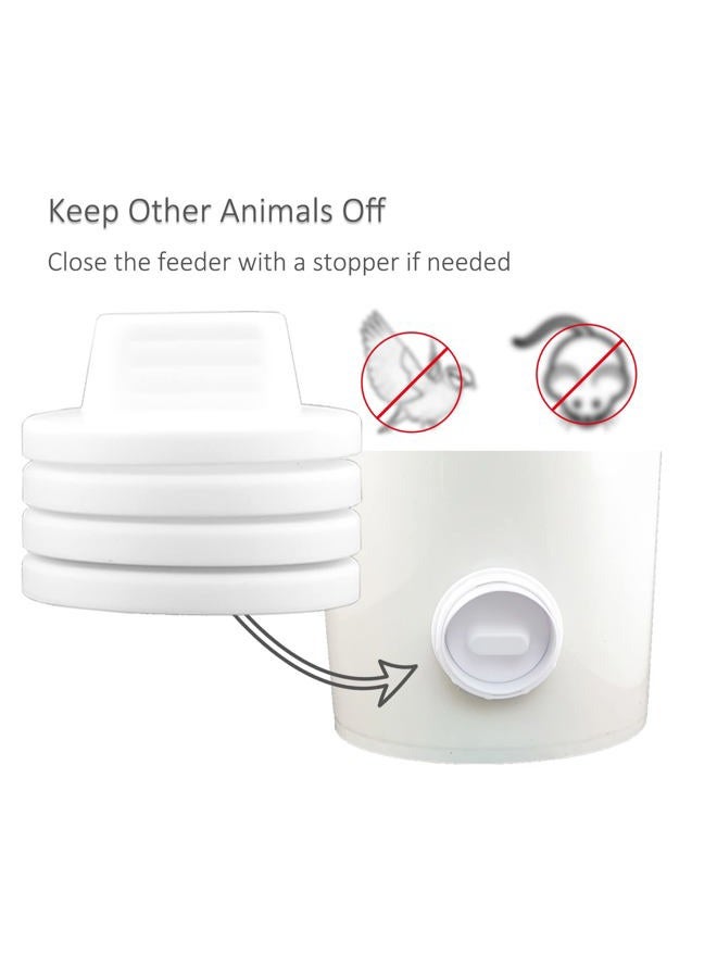 Suplklz DIY Chicken Feeder Ports Rain Proof Gravity Feed Kits for Buckets, Bins, Troughs and More, 8 Ports - Image 5