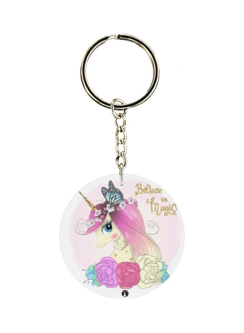 RKN Double Sided Unicorn Printed Keychain