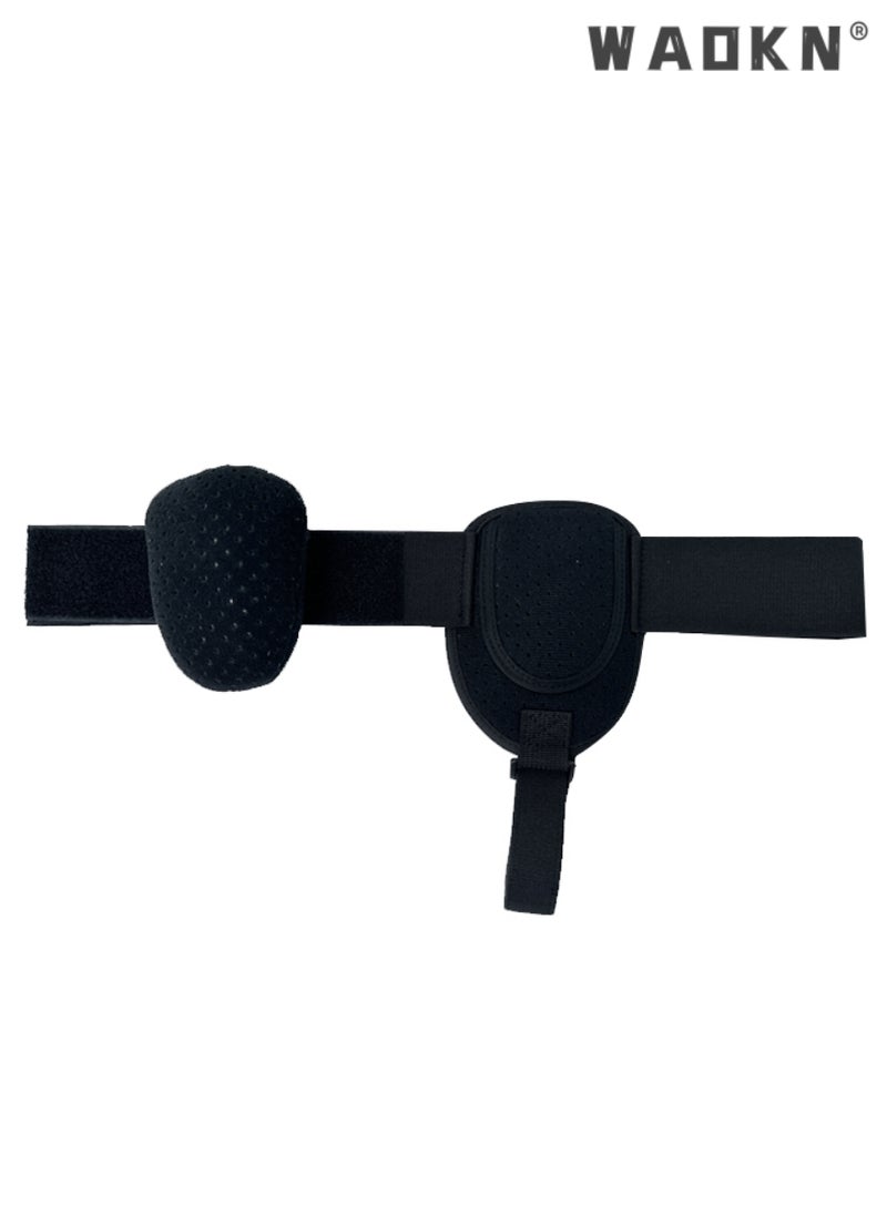 WAOKN Hernia Strap for Men and Women, Adjustable Hernia Support Truss for Groin, with 1 Removable Compression Pad, Inguinal or Lower Abdominal Hernia Strap, for Incisional Hernia, Femur (Black)  - Image 4