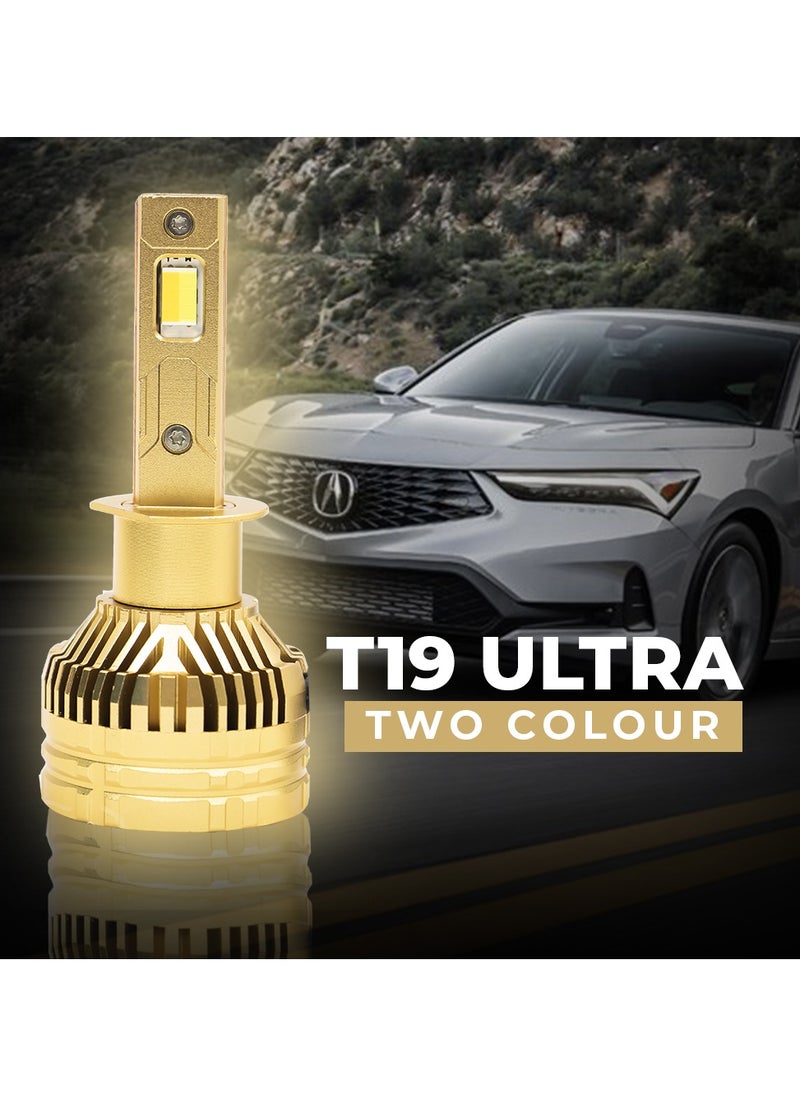 Toby's Toby's T19Ultra H1 130W/Pair Power Original Tested LED Headlight Assembly 6500 High Beam Lumens & Low Beam 6500 Lumens Bright Color With Temperature (6500K,4300K)  - Image 3