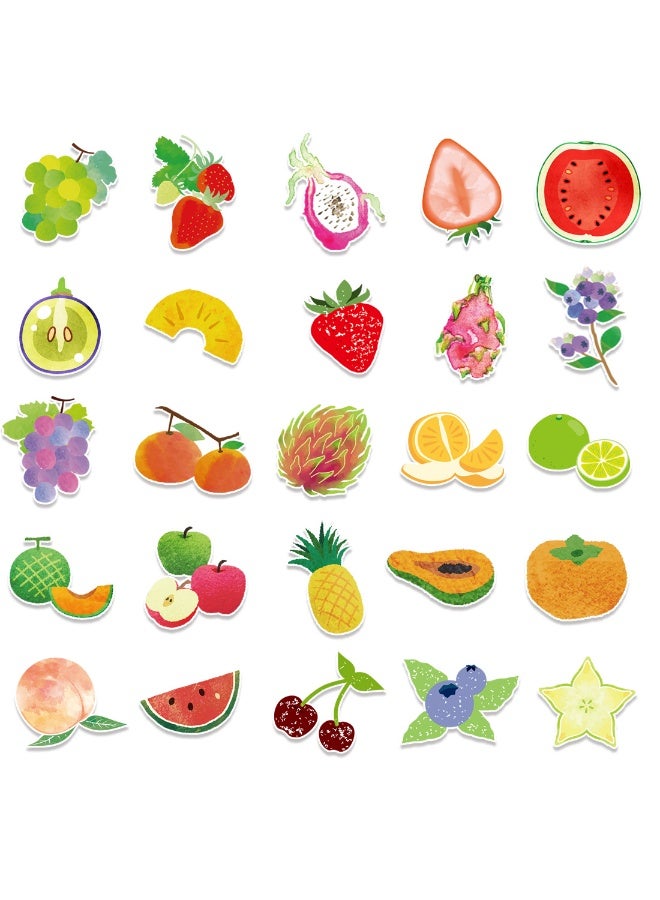 Various Fruit Stickers for Teens Boy Girls Kids 50 Pcs Waterproof Stickers for Laptop Computer Phone Tablet Scrapbook Flasks Water Bottle Bike Notebook Cup Trendy Decals Pack for Gift - Image 3