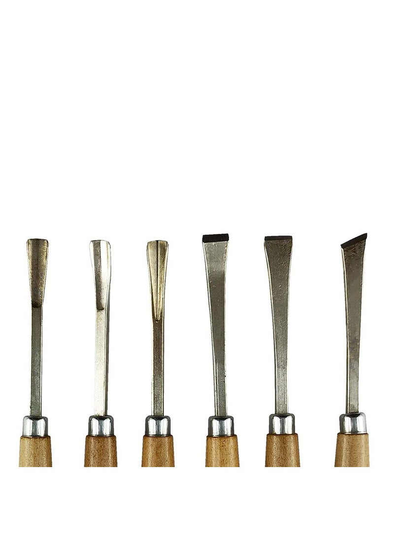 DIY Crafts DIY DIYC10755 Crafts 6 PcsSet Wood Carving Hand Chisels Set Professional DIY Woodworking Sculpting Hand Tools Chisel Sharp Dno 10 Pack of 3 pcs DIY Crafts  - Image 3