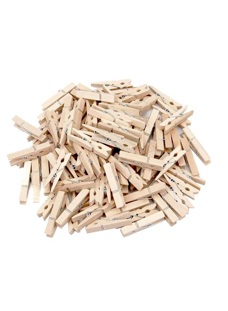 20 Piece Clothes Pegs Set Brown 4.76cm  - Image 3