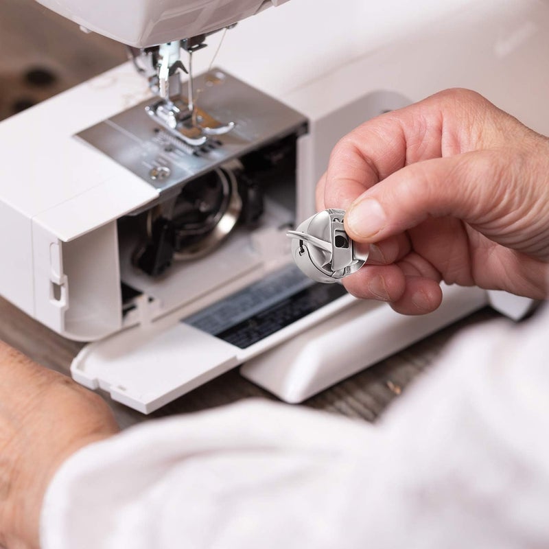 Mudder حافظة بكرة ماكينة الخياطة من الفولاذ المقاوم للصدأ لحالات التحميل الأمامي للماكينات من الفئة 15 مناسبة للخياطة المنزلية - Image 3