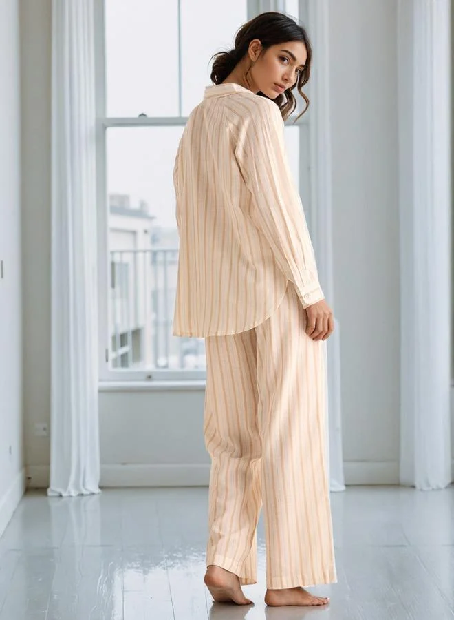 Splash FAV Pyjama Set Button-Down Shirt & Trousers