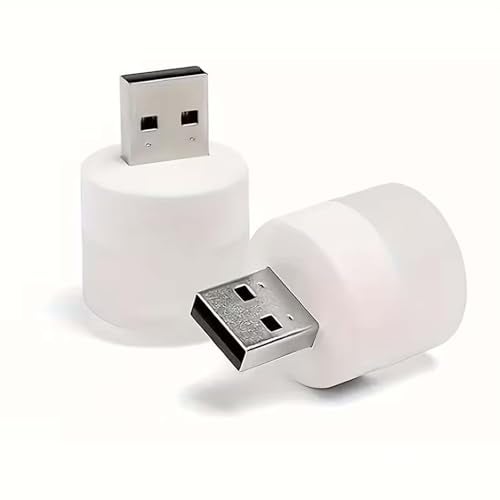ascension USB Night Light, Plug in Small Led Nightlight Mini Portable for Pc Car Bulb Indoor Outdoor Camping Reading Sleeping Warm White (1) - Image 1