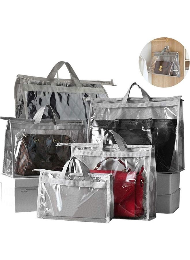 Generic - Handbag Storage Handbag Organizer Dust Cover Bag Transparent Anti-dust Purse Storage Bag for Hanging Closet with  and Handle - Image 1