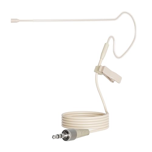 JK J K Low Profile Light-Weight Headset Headworn Earhook Microphone MIC-J S90 Compatible with Sennheiser Wireless System - Image 1