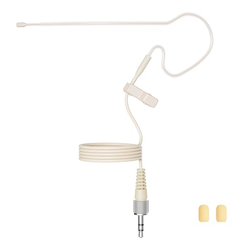 JK J K Low Profile Light-Weight Headset Headworn Earhook Microphone MIC-J S90 Compatible with Sennheiser Wireless System - Image 3